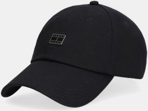 Bavlnená šiltovka Tommy Jeans čierna farba, AW0AW18096