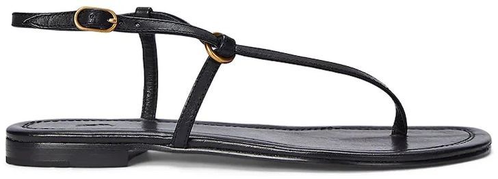 Kožené sandále Polo Ralph Lauren Plo Rng Br Sandal čierna farba, 818932586002