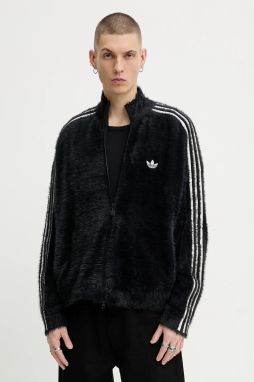 Mikina adidas Originals čierna farba, s nášivkou, KR5145