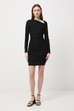 Šaty Medicine čierna farba, mini, priliehavé