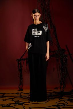 Bavlnené tričko Medicine dámske, čierna farba