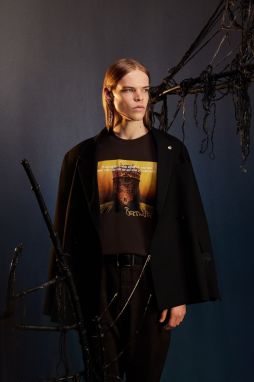 Bavlnené tričko Medicine pánske, hnedá farba, s potlačou