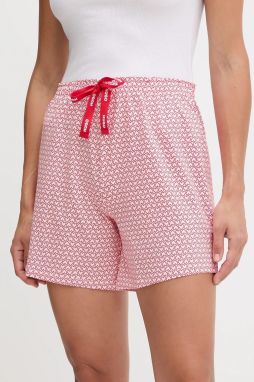 Pyžamové šortky HUGO CASUAL SHORTS červená farba, 50556938
