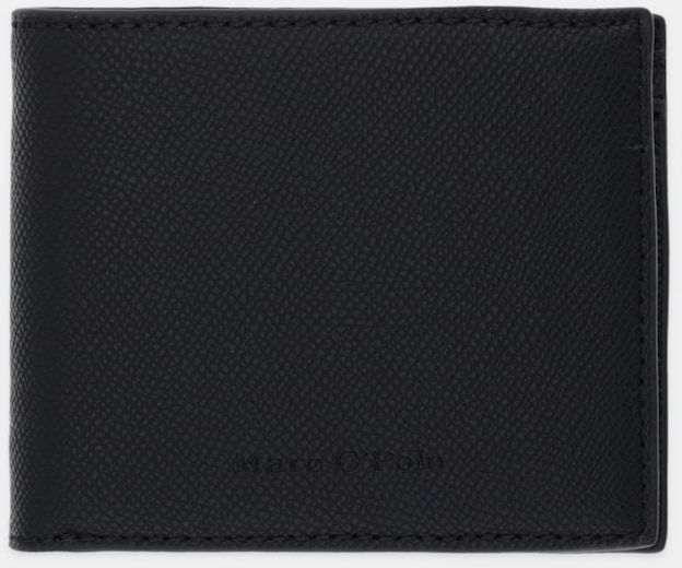 Kožená peňaženka Marc O'Polo čierna farba, 5000009116
