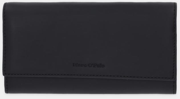 Kožená peňaženka Marc O'Polo čierna farba, 5000009102