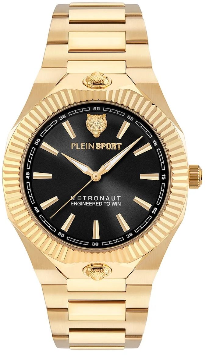 Hodinky PLEIN SPORT pánske, zlatá farba, PSCGA1025