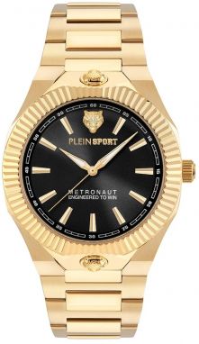 Hodinky PLEIN SPORT pánske, zlatá farba, PSCGA1025