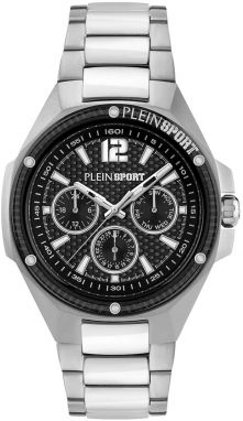 Hodinky PLEIN SPORT pánske, strieborná farba, PSLGA0425