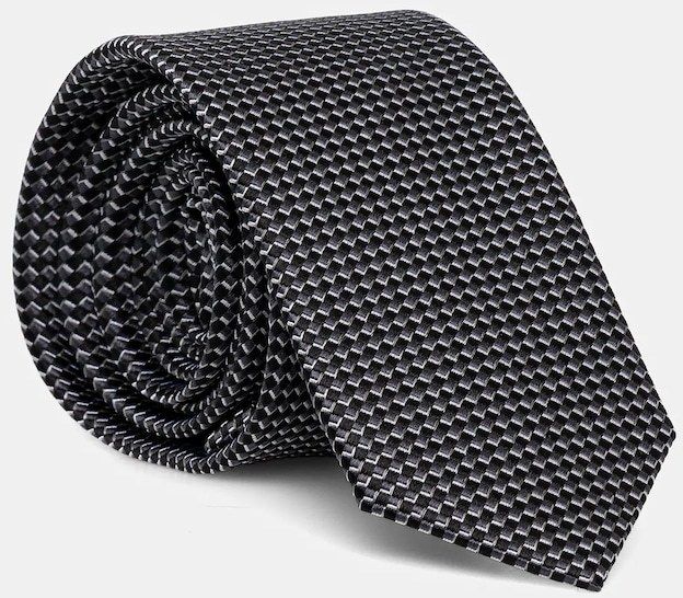 Hodvábna kravata Karl Lagerfeld čierna farba, 561161.805100