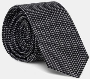 Hodvábna kravata Karl Lagerfeld čierna farba, 561161.805100