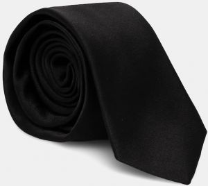 Hodvábna kravata Karl Lagerfeld čierna farba, 500198.805100