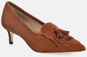 Semišové lodičky Lauren Ralph Lauren Adrienne Klt hnedá farba, 802P04172002