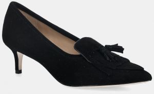 Semišové lodičky Lauren Ralph Lauren Adrienne Klt čierna farba, 802P04172001