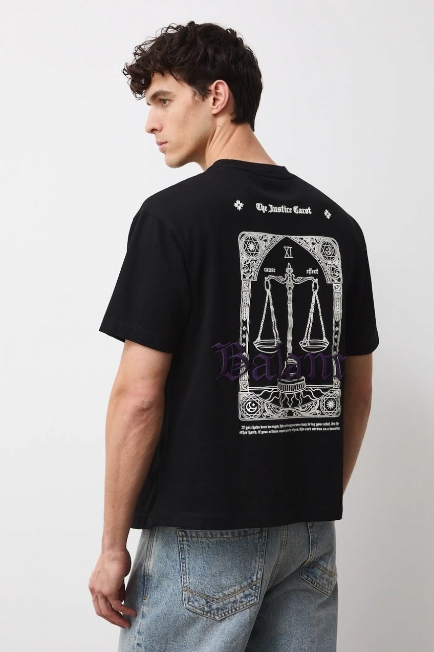 Bavlnené tričko Medicine pánske, čierna farba, s potlačou