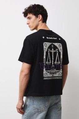 Bavlnené tričko Medicine pánske, čierna farba, s potlačou