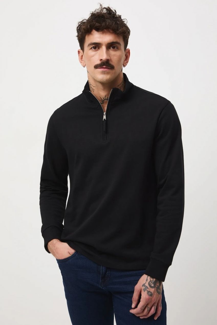 Bavlnené tričko s dlhým rukávom Medicine čierna farba, jednofarebná