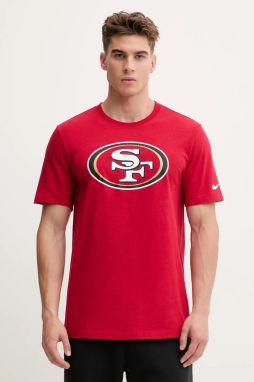 Bavlnené tričko Nike Logo Essential pánske, červená farba, s potlačou, N199-6DL-9B-CLH