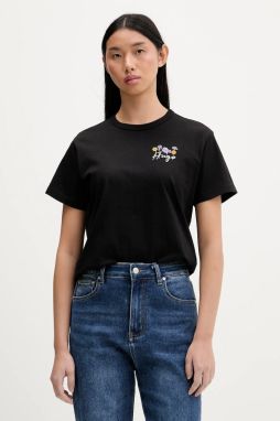 Bavlnené tričko HUGO Destrel_4 dámske, čierna farba, 50555813