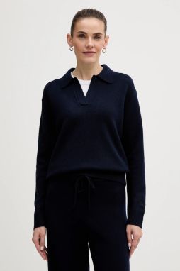 Vlnený sveter MC2 Saint Barth tmavomodrá farba, EZE0003