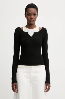 Sveter s prímesou vlny Miss Sixty čierna farba, ľahký, 6S3RJ33800