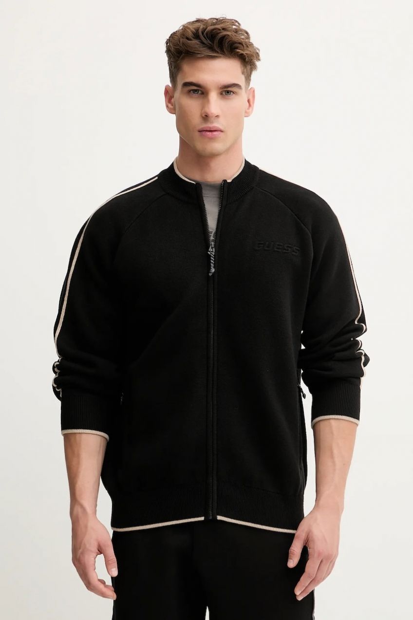 Sveter Guess YAKI čierna farba, Z5BQ11 Z0960