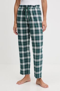 Bavlnené pyžamové nohavice women'secret zelená farba, bavlnené, 3702291