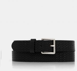 Kožený opasok Sisley čierna farba, 692QSL01F