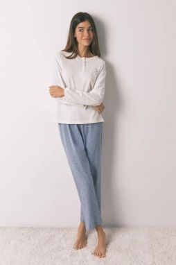 Bavlnené pyžamo women'secret béžová farba, bavlnené, 3592465