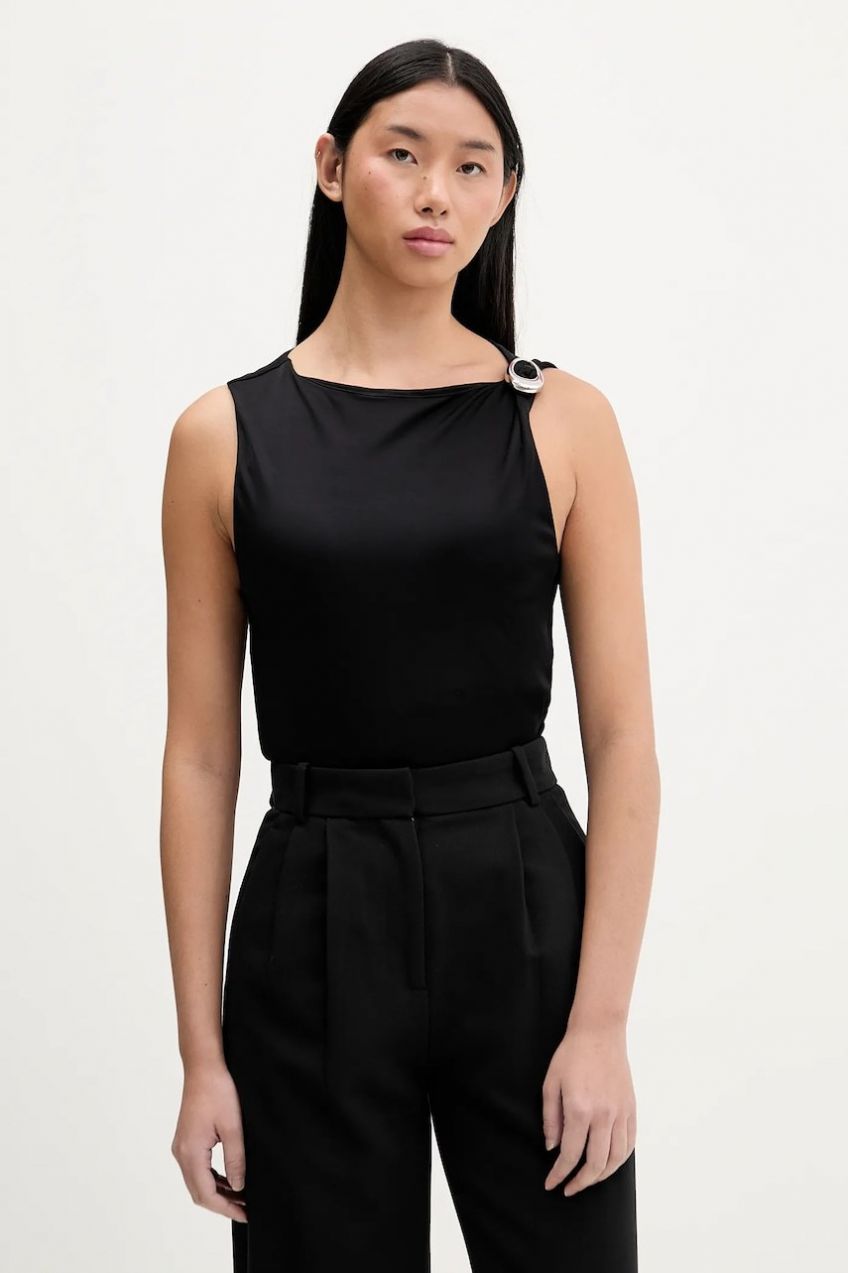 Blúzka HUGO Dastasy čierna farba, jednofarebná, 50555782