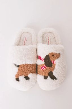 Papuče women'secret FAMILY STORIES béžová farba, 4992599