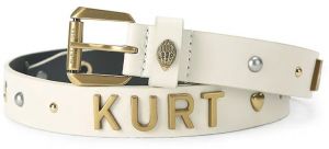 Kožený opasok Kurt Geiger London béžová farba, 5411441109
