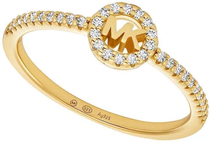 Strieborný pozlátený prsteň Michael Kors MKC1829710