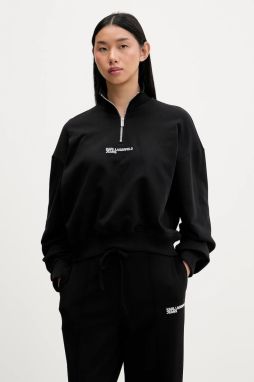 Bavlnená mikina Karl Lagerfeld Jeans čierna farba, jednofarebná, B1W20069