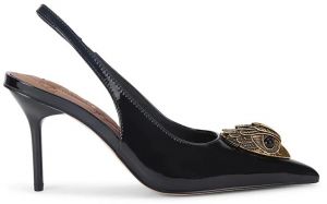 Kožené lodičky Kurt Geiger London Large Eagle Sling čierna farba, 5386400309