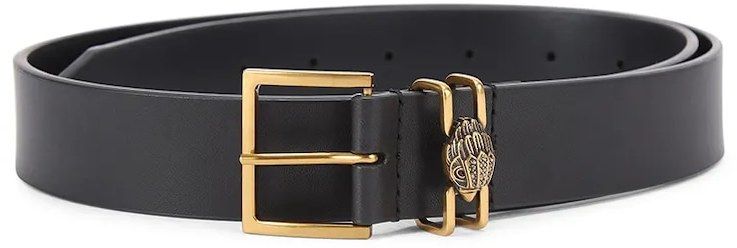 Kožený opasok Kurt Geiger London Shoreditch čierna farba, 5412400109