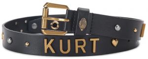 Kožený opasok Kurt Geiger London čierna farba, 5411400109