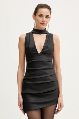 Šaty Retrofete Sarina čierna farba, mini, priliehavé, R-FW25-12039-17