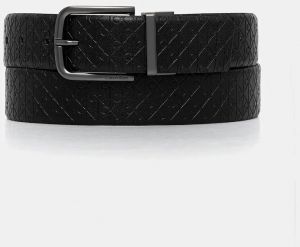 Obojstranný kožený opasok Calvin Klein čierna farba, LV04D7042G