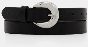 Kožený opasok Sisley čierna farba, 64EEWL034