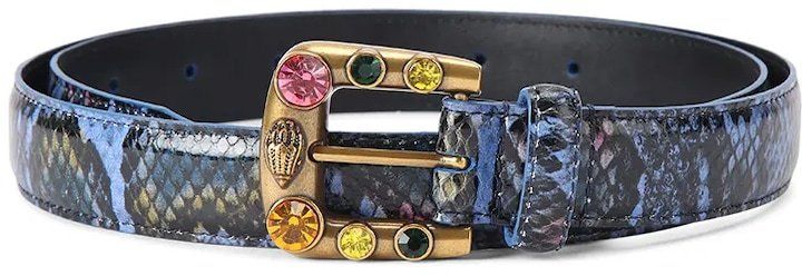 Kožený opasok Kurt Geiger London fialová farba, 5256680719