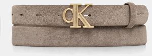 Semišový opasok Calvin Klein béžová farba, LV04F7079G