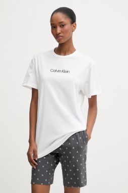 Bavlnené pyžamo Calvin Klein Underwear šedá farba, s nášivkou, LV00NM2960