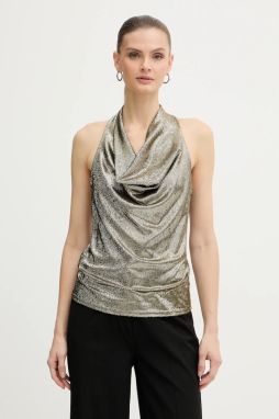 Blúzka Morgan zlatá farba, jednofarebná, DREA