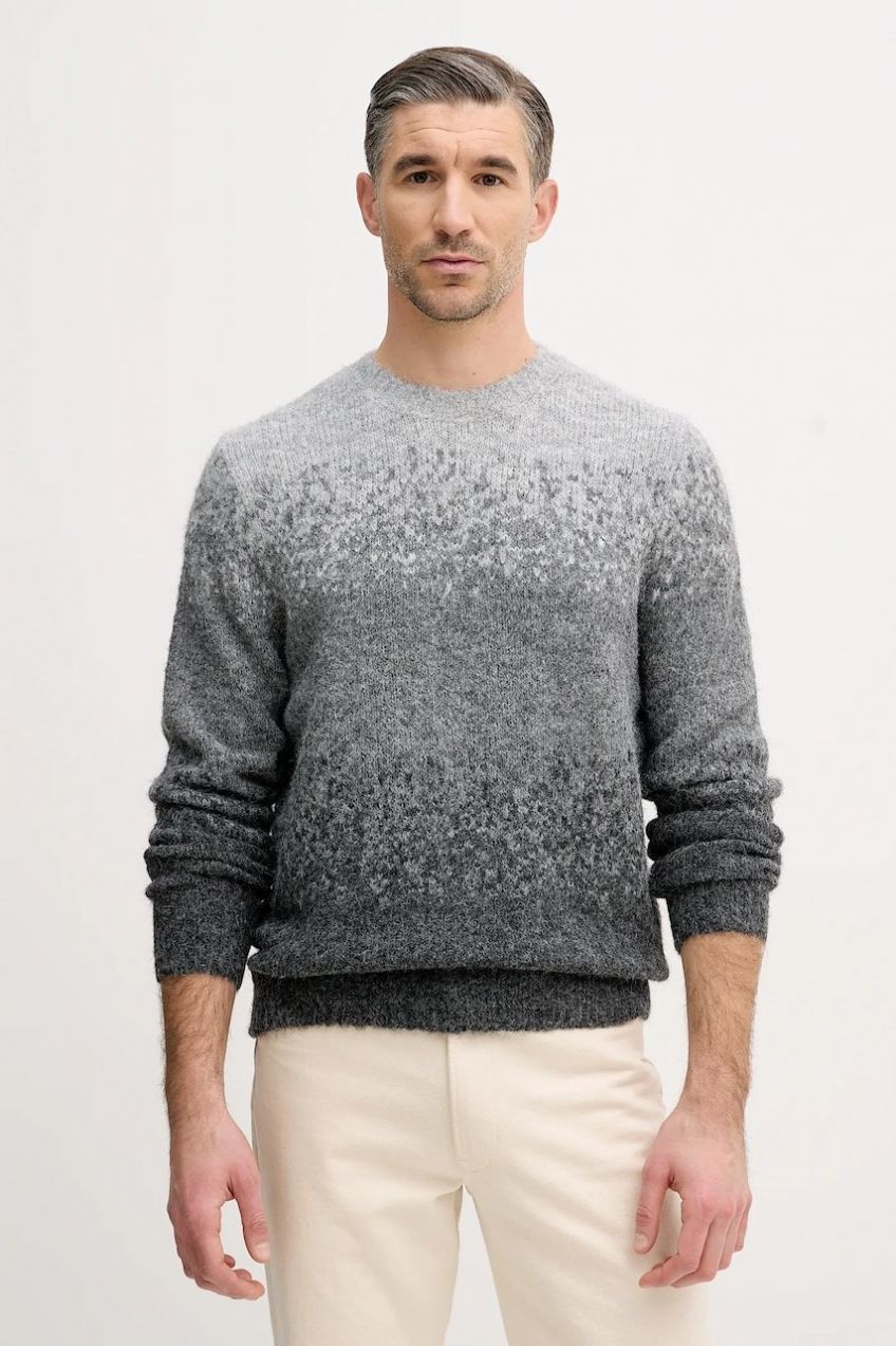 Sveter s prímesou vlny Guess TREY šedá farba, M5BR39 Z0932