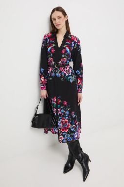 Šaty Medicine viac farieb, midi, áčkový strih