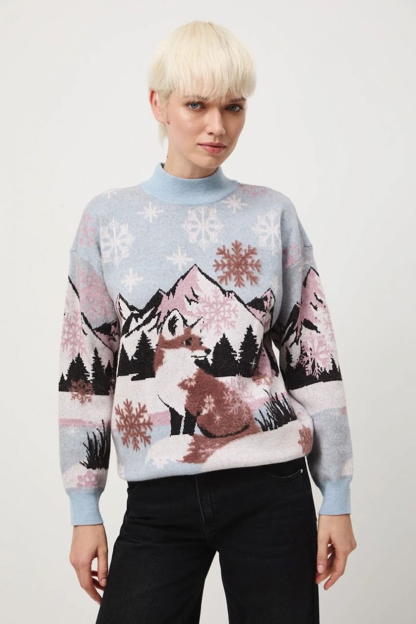 Sveter Medicine viac farieb, ľahké, s polorolákom