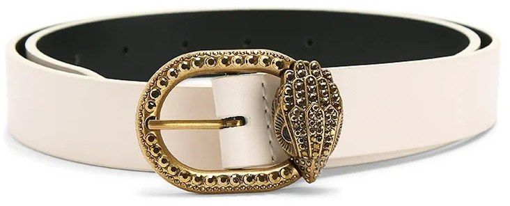 Kožený opasok Kurt Geiger London Mayfair béžová farba, 5257841109