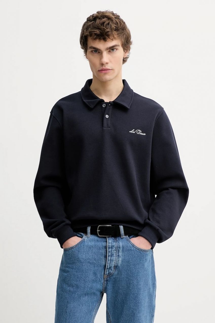 Mikina Les Deux tmavomodrá farba, jednofarebná, 1000965