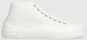 Kožené tenisky A.P.C. biela farba