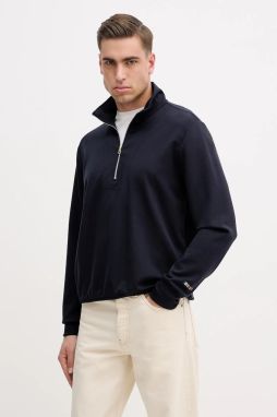 Mikina Paul Smith tmavomodrá farba, jednofarebná, M1R-631Z-TP4724